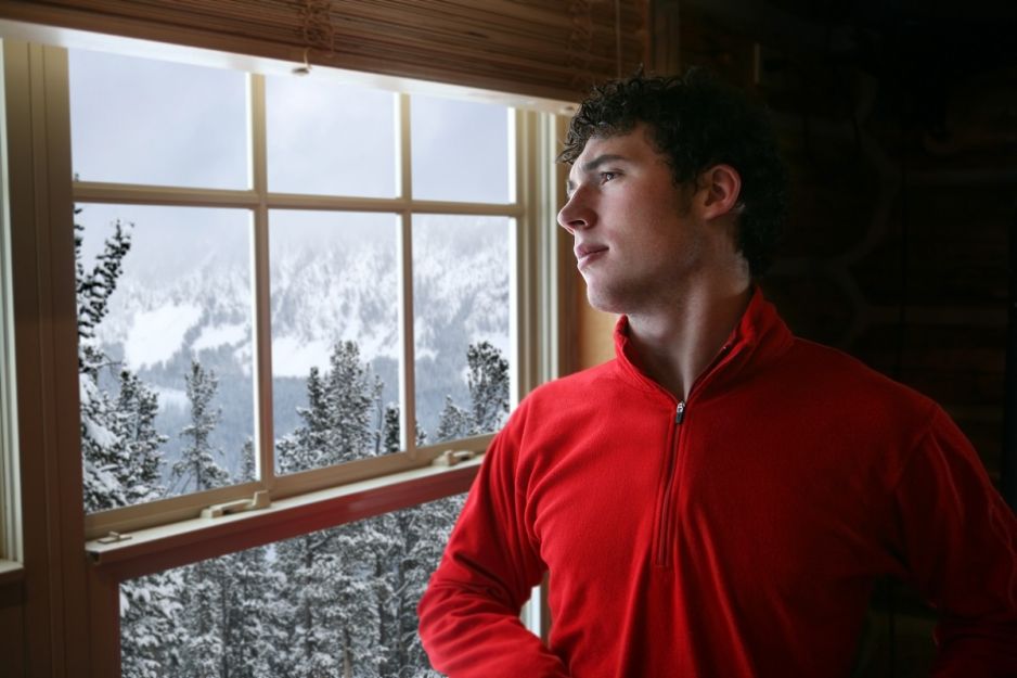 mężczyzna w górach