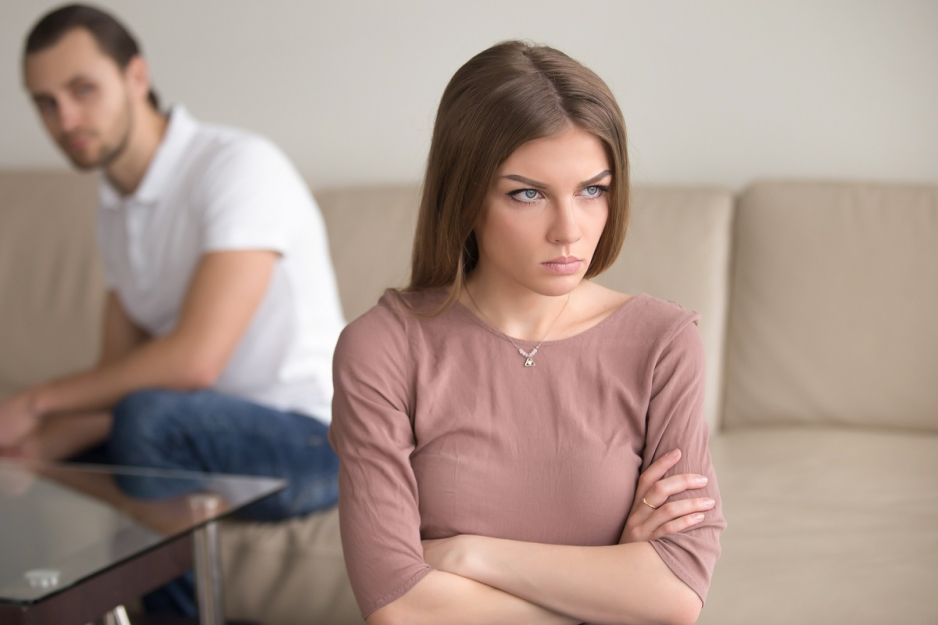 obrażona kobieta