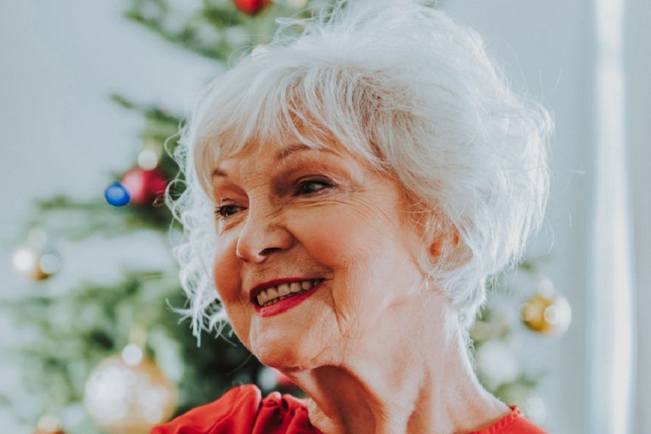 szczęśliwa seniorka